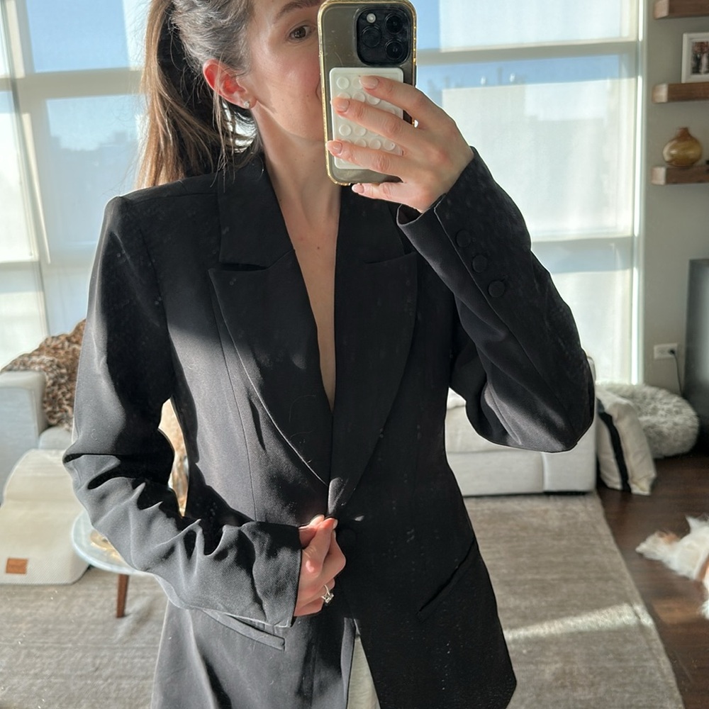 GOOD AMERICAN SCUBA BLAZER BLACK, size 1